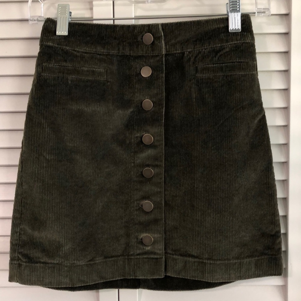 Aritzia Wilfred Free Corduroy Mini Skirt